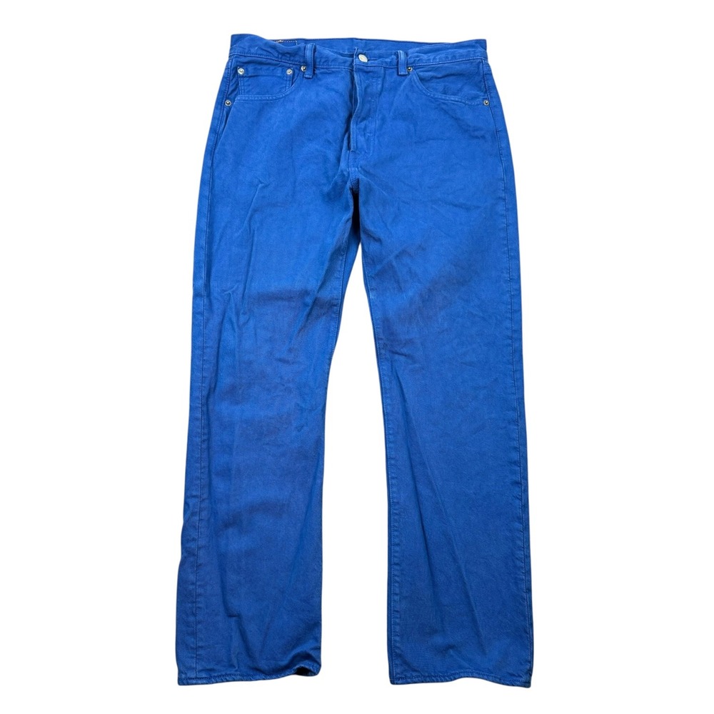 Levis 501 Jeans Men 34x30 (33x30) Blue Dyed Straight Leg Denim Button Fly